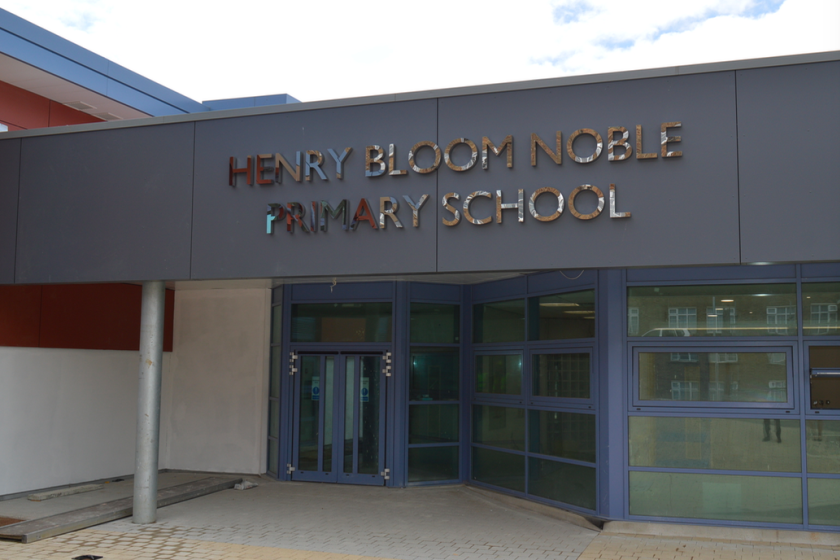 Henry Bloom Noble Primary School in Douglas is one of the schools affected by Monday's 'action short of strike action'.
