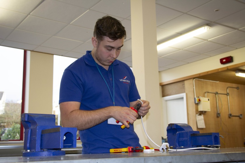 James Emmett is an apprentice who is currently studying the Installing Electronic Systems (NVQ Level 3) course at UCM. 