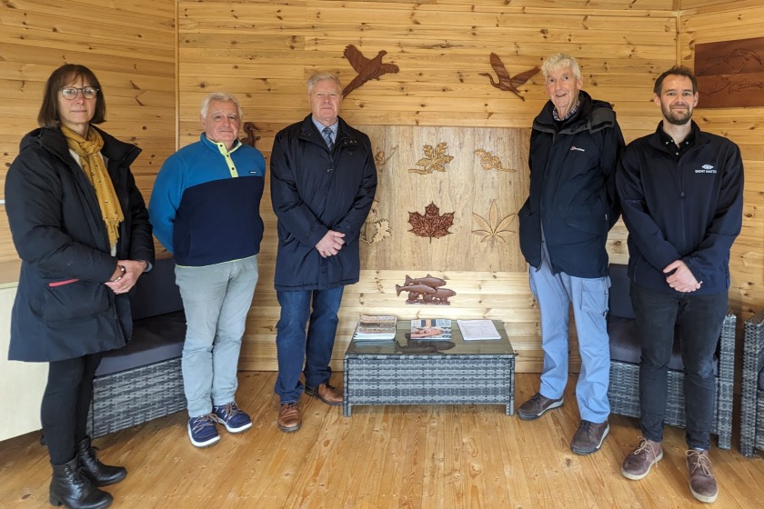 L-R Jane Prescott, Charles Guard, Paul Bentley, Phil Waring and Peter Marshall