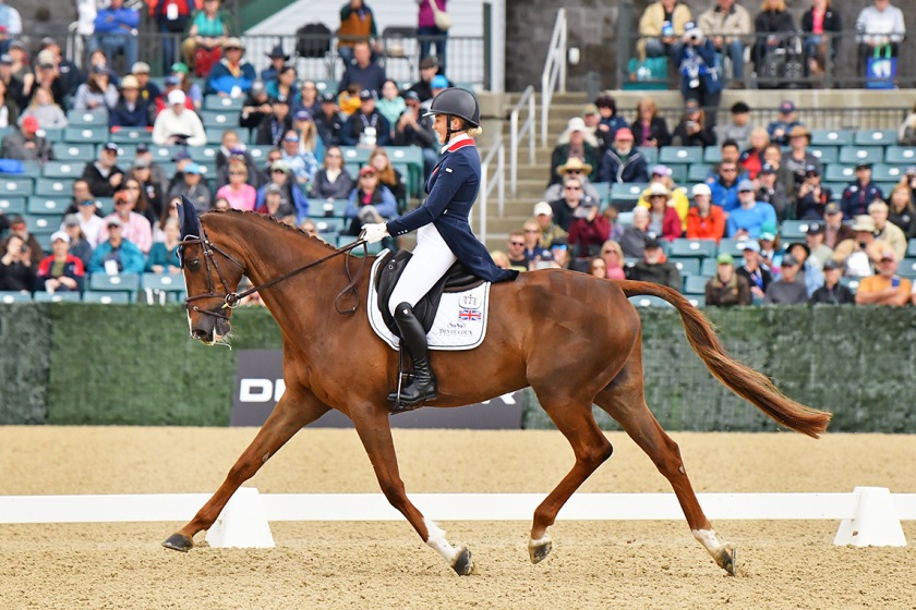 Yasmin Ingham during her Kentucky 2023 Dressage Test (Michelle Dunn)